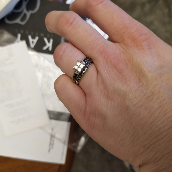 White Gold wedding set - Picture 1 of 3